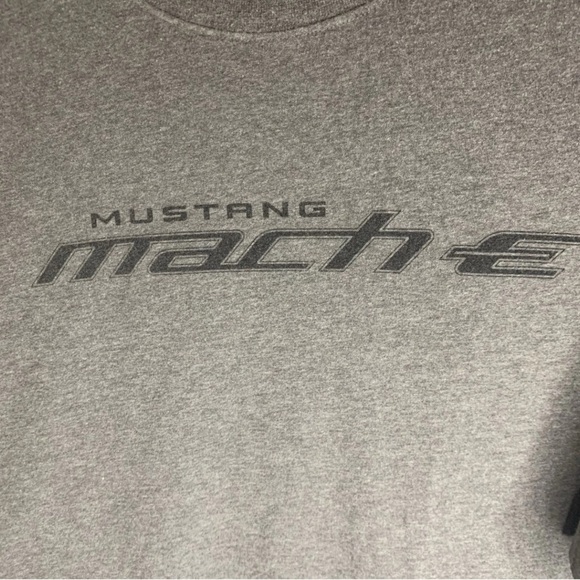 Ford Mustang Mach E T-shirt Tee Gray Ford Licensed OEM Adult 3XL Summer Relaxed - Picture 3 of 8